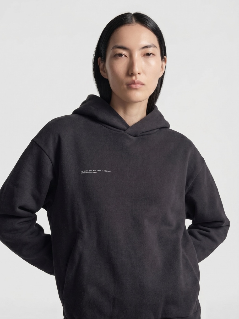 Pangaia Black Women's 365 Heavyweight Hooded Sweatshirt XS